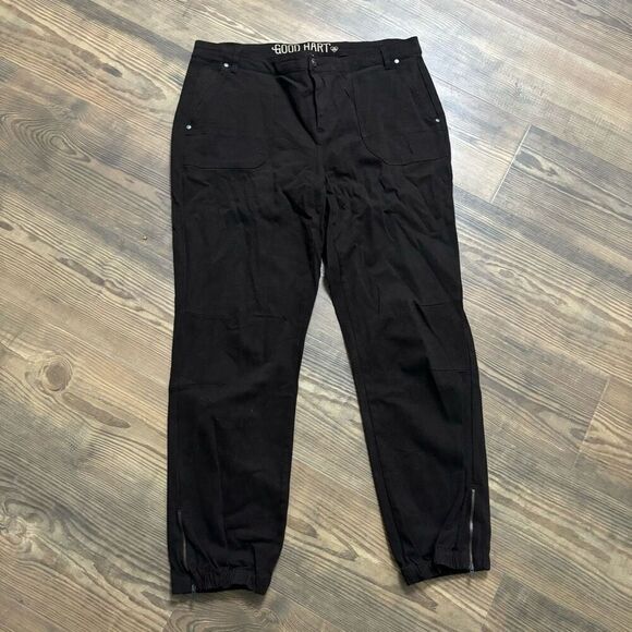 Good Hart by Matilda Jane Dark Brown Zipper Ankle Pants Jogger Bottoms Size 12 - Picture 1 of 4